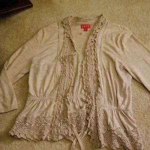 Elle 3/4 Sleeve Crochet Cardigan